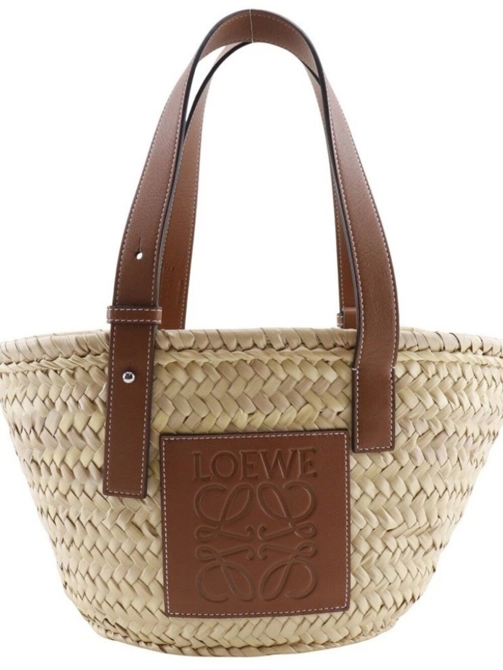 LOEWE Basket bag small Tote Bag Basket bag Raffia/leather Women